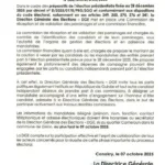 Communiqué election