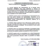 COMMUNIQUE CNOSC EDUCATION