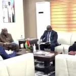 Le ministre Morissanda Kouyaté et l&rsquo;ambassadeur de l&rsquo;Allemagne en Guinée.
