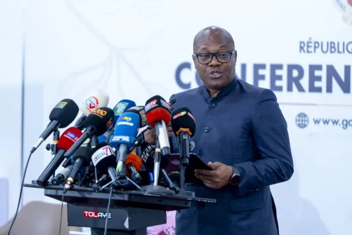 Le ministre porte-parole du gouvernement, Ousmane Gaoual Diallo