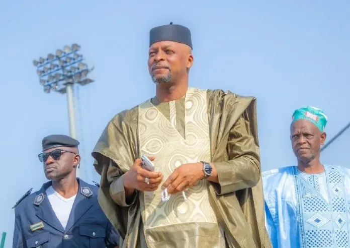 Le ministre de l’Assainissement, de l’Hydraulique et des Hydrocarbures, Aboubacar Camara,