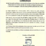 HAC COMMUNIQUE