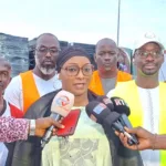 La DGE Djenabou Touré à la réception des procès-verbaux des bureaux de vote, de centralisation.