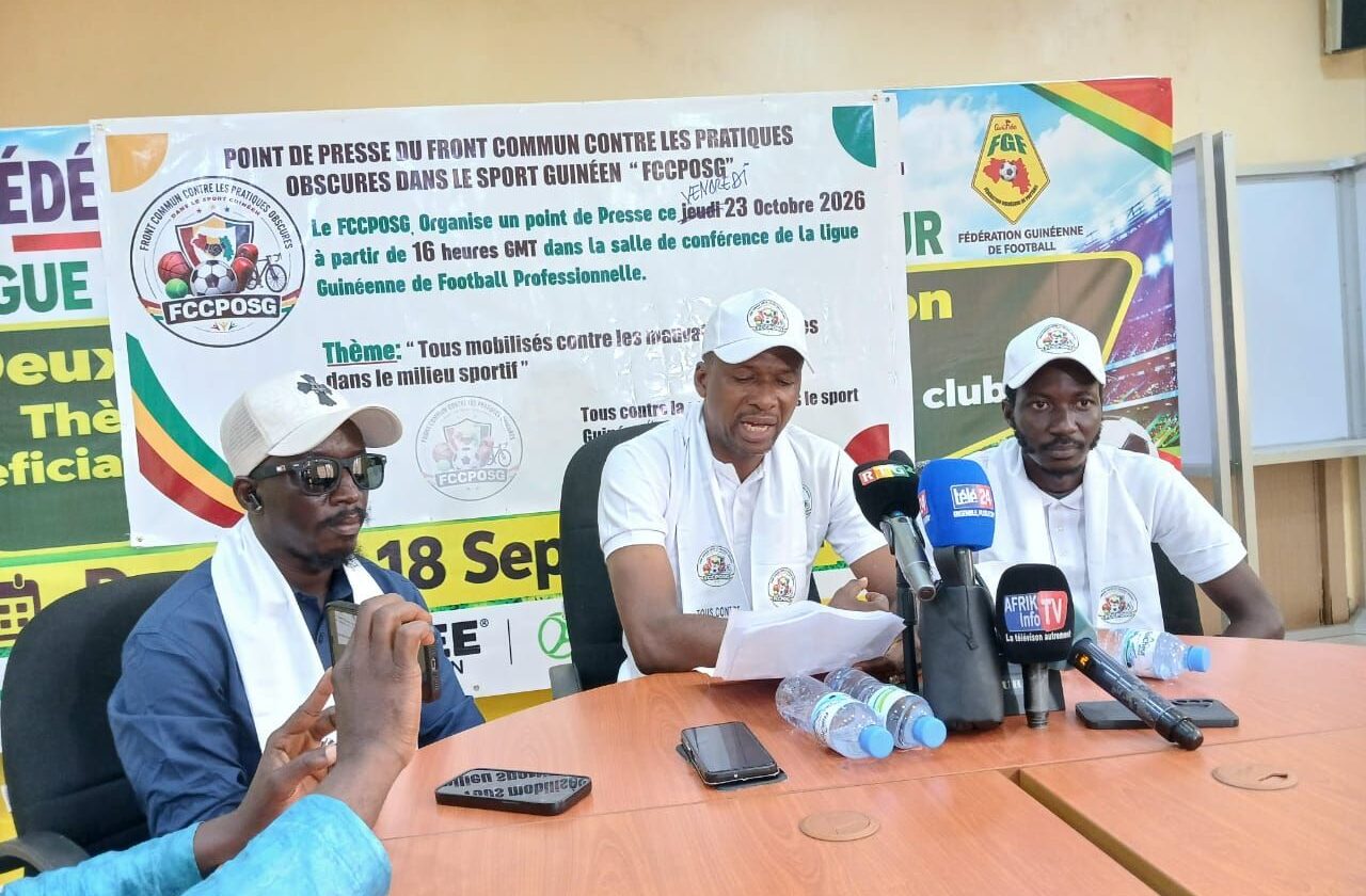 Moussa CFA Camara Coordinateur du Front commun contre les pratiques obscures dans le sport guinéen (FCCPOSG)