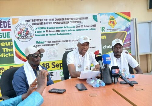Moussa CFA Camara Coordinateur du Front commun contre les pratiques obscures dans le sport guinéen (FCCPOSG)